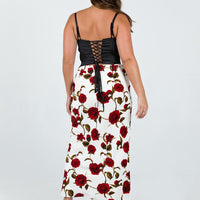 Jodie Maxi Skirt White Floral