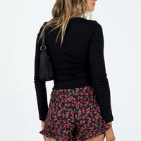 Jennie Shorts Black Floral