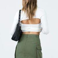 Myrtle Cargo Mini Skirt Khaki
