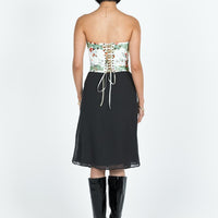 Delvie Midi Skirt Black
