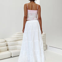 Garden Party Maxi Skirt White