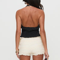 Tessabelle Shirred Bloomer Shorts Cream