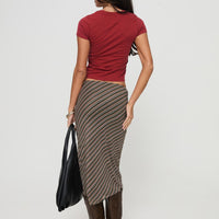 Harbor Stripe Midi Skirt Multi