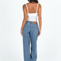 Maryanne Mid Rise Relaxed Jeans Mid Wash Denim