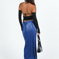 Duke Midi Skirt Blue