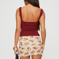 Amessa Lace Mini Skirt Multi