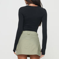 Gonzales Mini Skirt Olive