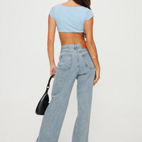 Maple Flare Jean Light Wash Denim