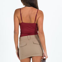 Coco Mini Skirt Beige