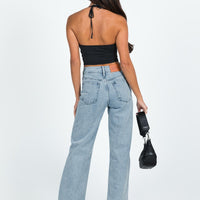 Hasmyn Straight Leg Jeans Light Wash Denim