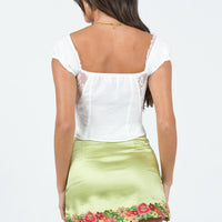 Kenzie Mini Skirt Green