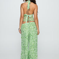 Finesse Pants Green Floral