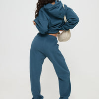 Princess Polly Track Pants Block / Cursive Text Slate