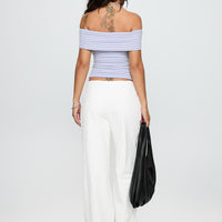 Leyah Tie Side Pants White