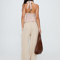 Seascape Oversize Tie Pants Natural