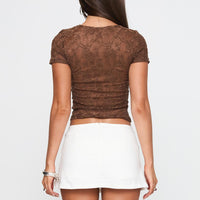 Can't Sleep Skort White Petite