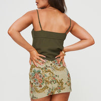 Mirai Tapestry Mini Skirt Multi