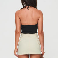 Torres Cargo Mini Skirt Beige