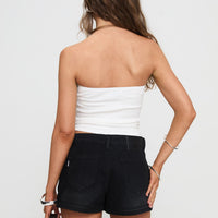 Symphony Denim Skort Washed Black Tall