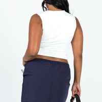 Valery Parachute Mini Skirt Navy