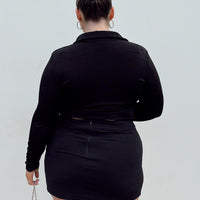 Selby Mini Skirt Black Curve Lower Impact