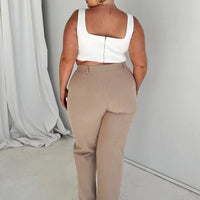 Titius Pants Beige Curve