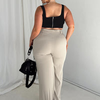 Archer Pants Taupe Curve