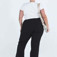 Allen Ribbed Pants Black Curve