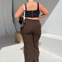Lulu Pants Brown Curve