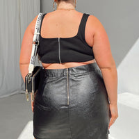 Chelsea Mini Skirt Black Curve