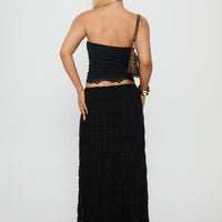 Estefania Maxi Skirt Black