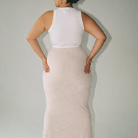 Oscar Maxi Skirt Beige Curve