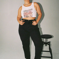 Zaiden Straight Leg Jeans Black Denim Curve
