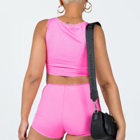 Kesor Knit Shorts Pink