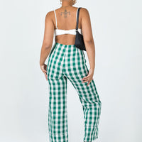 Euros Pants Green Tartan