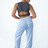 Titius Pants Blue Check