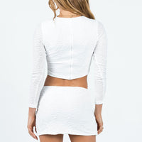Kian Long Sleeve Set White