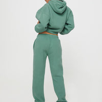 Princess Polly Track Pants Bubble Text Sage / Eggshell