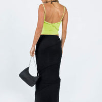 Oscar Maxi Skirt Black