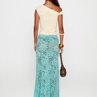 Bluemoon Lace Maxi Skirt Blue