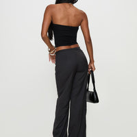 Nights Like This Cut Out Buckle Detail Pants Charcoal
