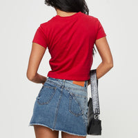 Jellicoe Spliced Denim Skirt Multi Wash