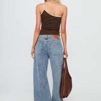 Shima Low Rise Straight Leg Jeans Light Wash