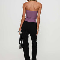 Quotation Diamante Flare Pants Black