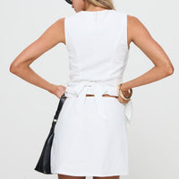 Springview Mini Skirt White