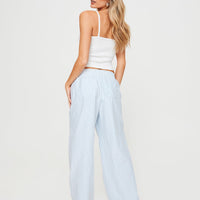Beach House Pants Blue Stripe