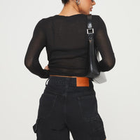 Lou Carpenter Denim Shorts Black