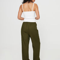 Breeta Drawstring Pants Olive