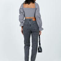 Connecticut Straight Leg Jeans Washed Black