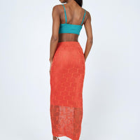 Archie Maxi Skirt Red